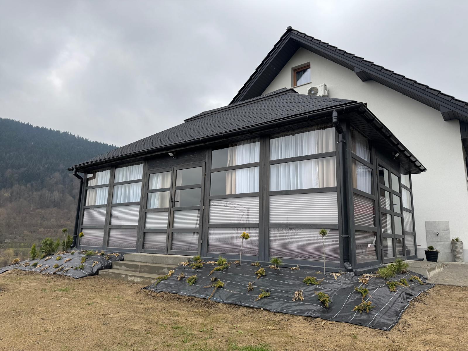 Ogród zimowy na wymiar/Przeszklony pawilon eventowy/oranżeria restauracyjna 8m x 5m